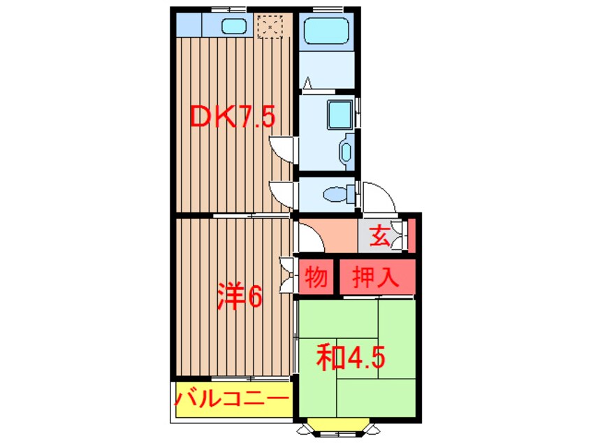 間取図 ハイツ・フロンティア