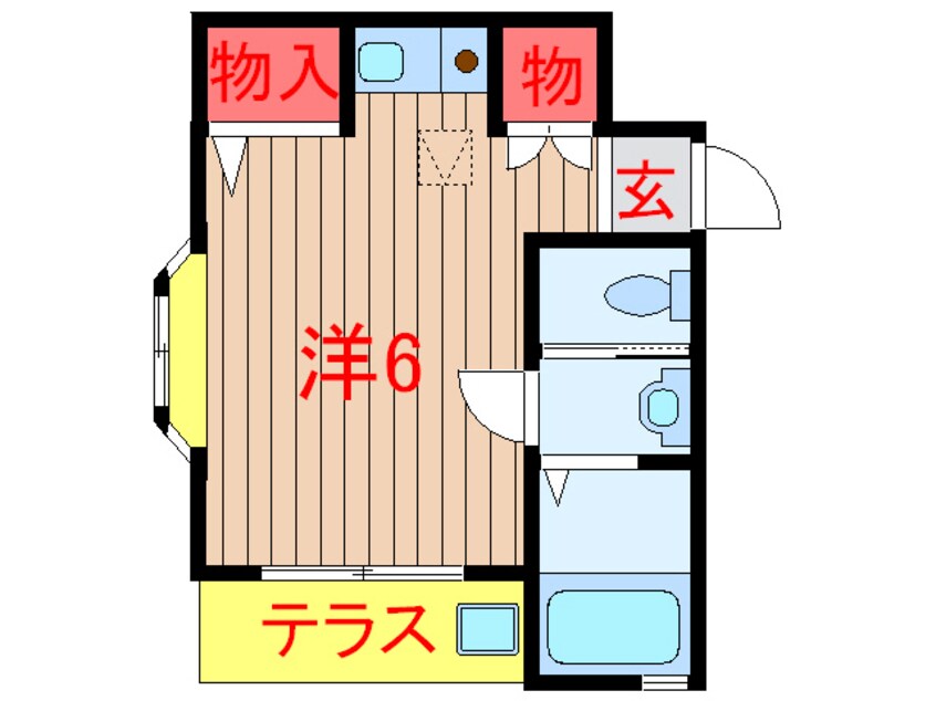 間取図 東葉高速鉄道/船橋日大前駅 徒歩10分 1階 築20年