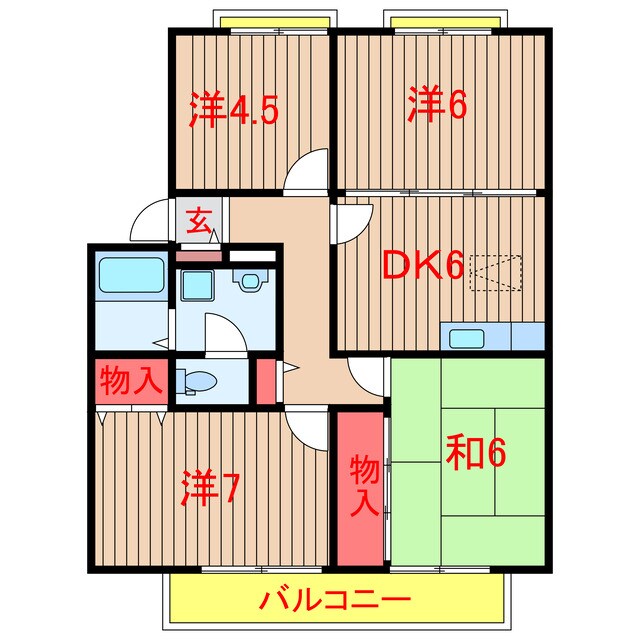 間取り図 新京成電鉄新京成線/薬園台駅 徒歩15分 1階 築30年