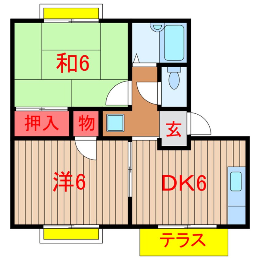 間取図 東葉高速鉄道/八千代緑が丘駅 徒歩16分 1階 築35年