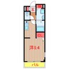 プリムヴェール(咲が丘1) 1Rの間取り