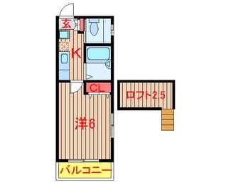 間取図 京成松戸線/薬園台駅 徒歩6分 4階 築22年