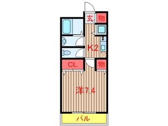 間取図 STUDIO-FLAT SHIBAYAMA