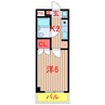 東葉高速鉄道/船橋日大前駅 徒歩16分 3階 築36年 1Kの間取り