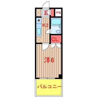 間取図 東葉高速鉄道/北習志野駅 徒歩19分 4階 築34年