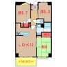 グランドセラーコート 3LDKの間取り
