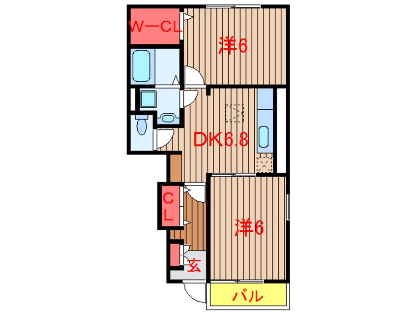 間取図 アペルトカーサ西