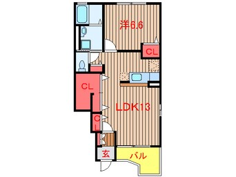 間取図 京成松戸線/三咲駅 徒歩11分 1階 築16年