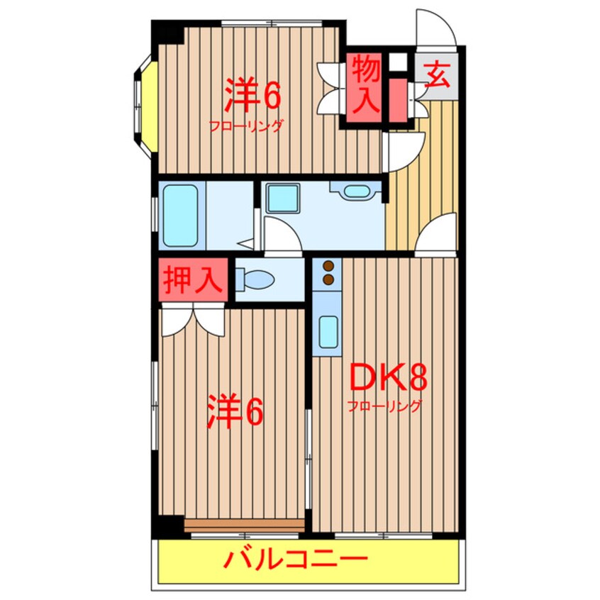 間取図 新京成電鉄新京成線/習志野駅 徒歩20分 1階 築29年