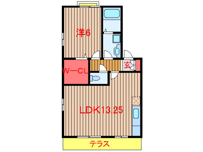 間取図 東葉高速鉄道/船橋日大前駅 徒歩7分 1階 築17年