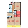 京成松戸線/滝不動駅 徒歩6分 1階 築15年 2LDKの間取り