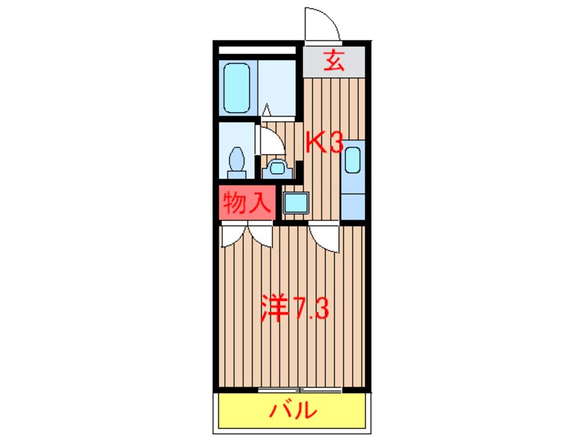 間取図 東葉高速鉄道/北習志野駅 徒歩12分 1階 築15年