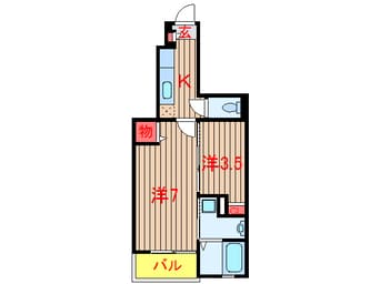 間取図 京成松戸線/鎌ケ谷大仏駅 徒歩3分 1階 築13年