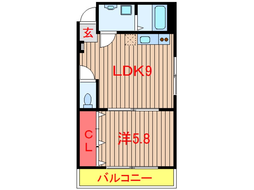 間取図 京成松戸線/鎌ケ谷大仏駅 徒歩5分 2階 築14年