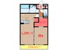 ベルウッド六番館 1LDKの間取り