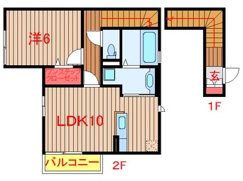 間取図 東葉高速鉄道/船橋日大前駅 徒歩6分 2階 築12年