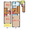 東葉高速鉄道/八千代緑が丘駅 徒歩15分 2-3階 築11年 2LDKの間取り