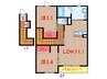 フォーレ飯山満 2LDKの間取り
