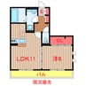 京成松戸線/高根公団駅 徒歩4分 1階 築11年 1LDKの間取り