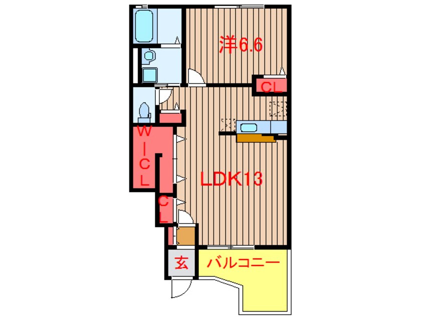 間取図 京成松戸線/滝不動駅 徒歩6分 1階 築10年