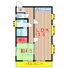 セレナ習志野 1LDKの間取り