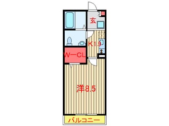 間取図 京成松戸線/習志野駅 徒歩4分 1階 築9年