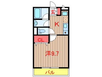 間取図 京成松戸線/高根木戸駅 徒歩5分 3階 築9年