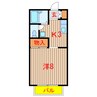 ライブゆうなみ 1Kの間取り
