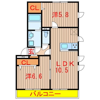 間取図 リブリ・緑ヶ丘Ⅰ