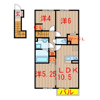 間取図 東葉高速鉄道/八千代緑が丘駅 徒歩24分 2階 築7年