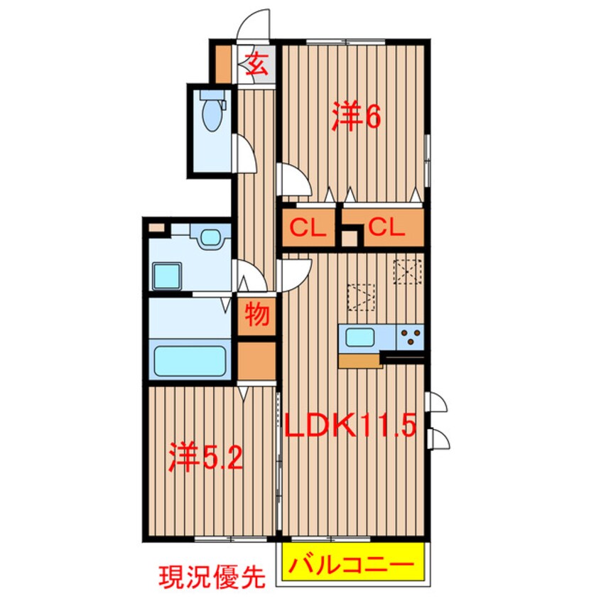 間取図 東葉高速鉄道/八千代緑が丘駅 徒歩24分 1階 築6年