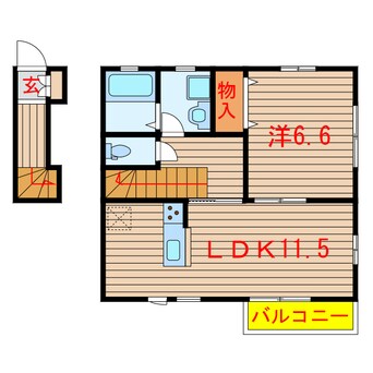 間取図 京成松戸線/二和向台駅 徒歩5分 2階 築8年