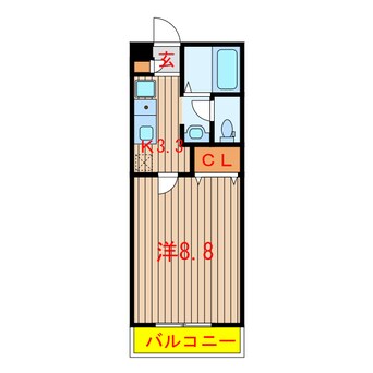 間取図 東葉高速鉄道/船橋日大前駅 徒歩5分 1階 築6年