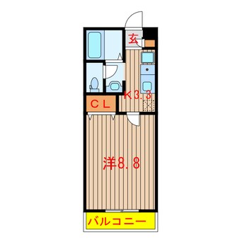 間取図 東葉高速鉄道/船橋日大前駅 徒歩5分 1階 築6年