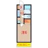 サンライズ北習志野Ⅲ 1Kの間取り