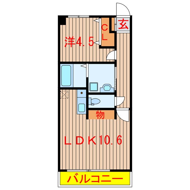 間取り図 Ｖ－ｒｏｏｍ２