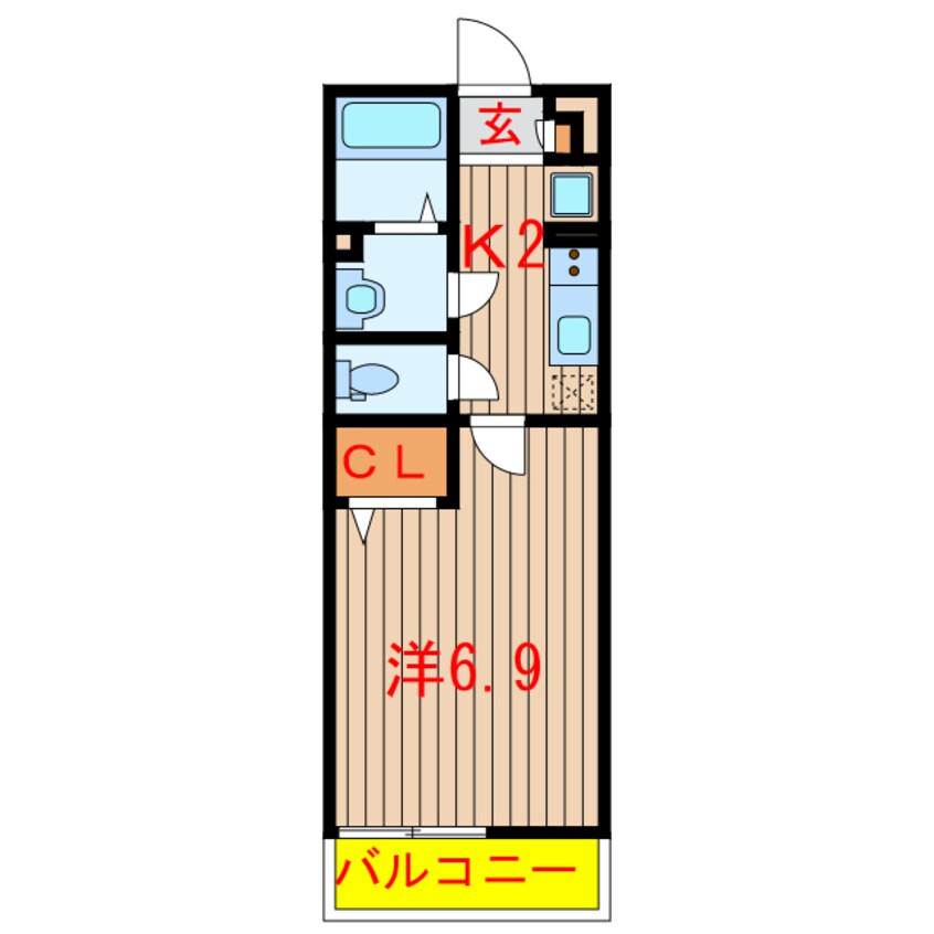 間取図 東葉高速鉄道/船橋日大前駅 徒歩9分 1階 築7年