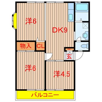 間取図 新京成電鉄新京成線/習志野駅 徒歩21分 1階 築35年