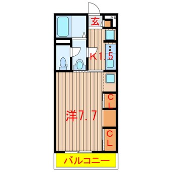間取図 京成松戸線/習志野駅 徒歩19分 2階 築7年
