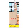 京成松戸線/習志野駅 徒歩19分 2階 築7年 1Kの間取り