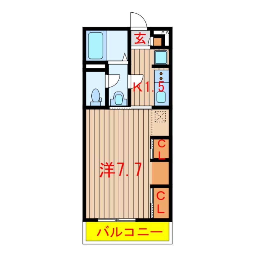 間取図 新京成電鉄新京成線/習志野駅 徒歩19分 2階 築5年