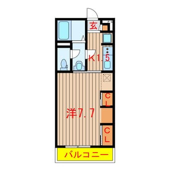 間取図 京成松戸線/習志野駅 徒歩19分 2階 築7年