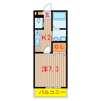 間取図 ルージェ薬円台