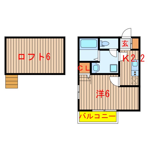 間取り図 ラ・ミアカーサF・B