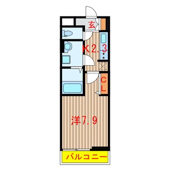 間取図 新京成電鉄新京成線/習志野駅 徒歩18分 3階 築3年