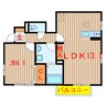 ドエル 1LDKの間取り