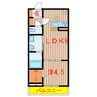 東葉高速鉄道/飯山満駅 徒歩2分 2階 築4年 1LDKの間取り