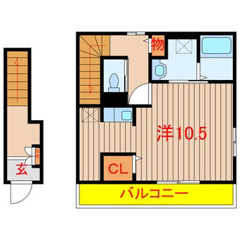 間取図 新京成電鉄新京成線/高根公団駅 徒歩3分 2階 築3年