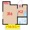 京成松戸線/北習志野駅 徒歩3分 1階 築31年 1Kの間取り