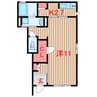 フォンス習志野台 1Kの間取り